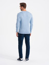 Ombre Clothing Svetlomodrý pánsky sveter Ombre Oblečenie