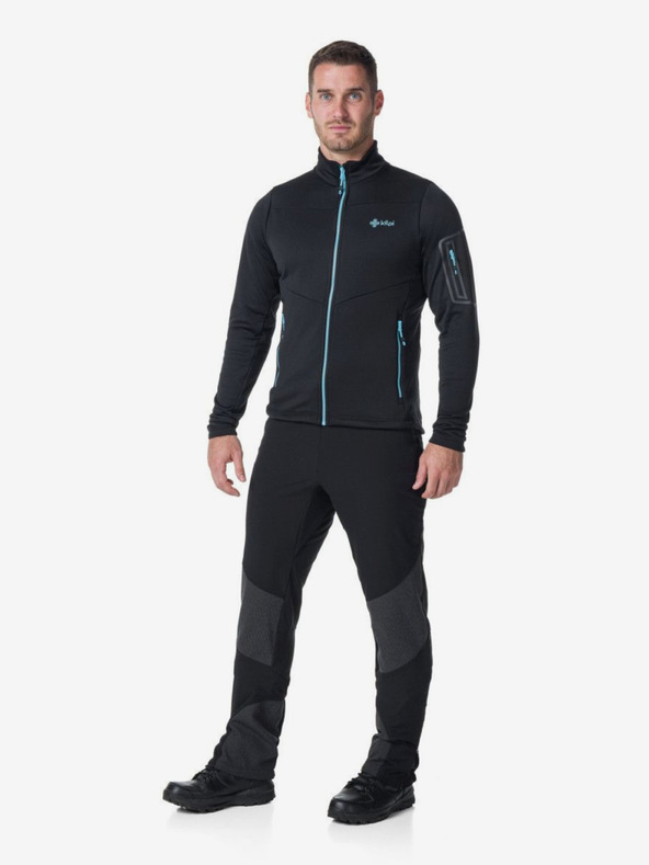 Kilpi Pánska funkčná mikina Kilpi TEAM FLEECE-M čierna