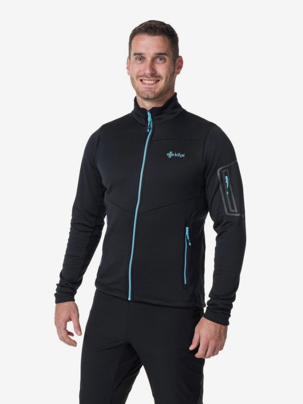 Kilpi Pánska funkčná mikina Kilpi TEAM FLEECE-M čierna