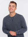Ombre Clothing Tmavomodrá pánska mikina Ombre Oblečenie