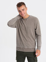 Ombre Clothing Béžová Pánska mikina Ombre Oblečenie
