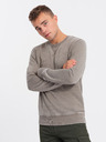 Ombre Clothing Béžová Pánska mikina Ombre Oblečenie