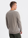 Ombre Clothing Béžová Pánska mikina Ombre Oblečenie