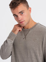 Ombre Clothing Béžová Pánska mikina Ombre Oblečenie