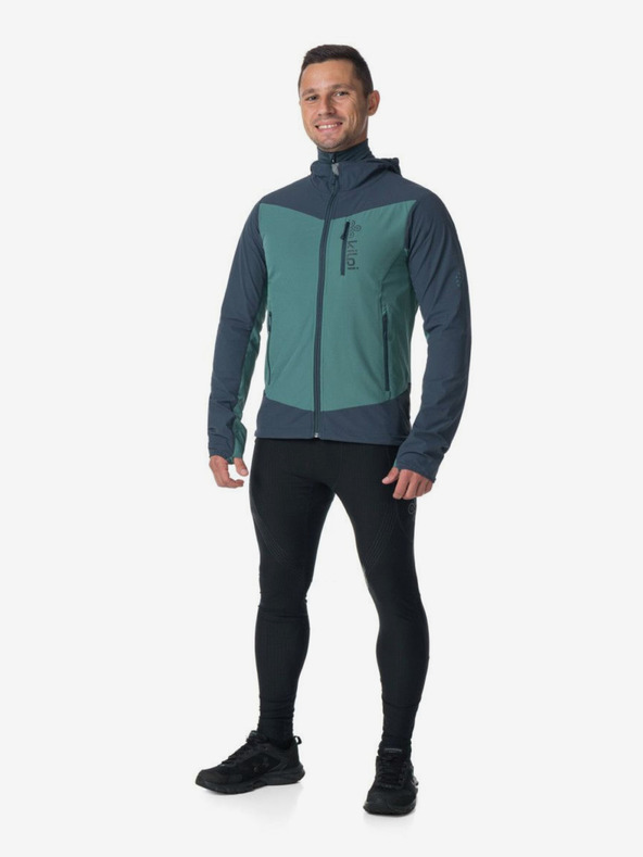 Kilpi Petrolejová pánska softshellová bežecká bunda Kilpi Balans-M