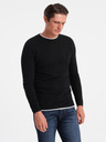 Ombre Clothing Čierny pánsky sveter Ombre Clothing