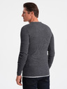 Ombre Clothing Tmavo šedá Pánsky sveter Ombre Oblečenie