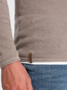 Ombre Clothing Béžový pánsky sveter Ombre Oblečenie