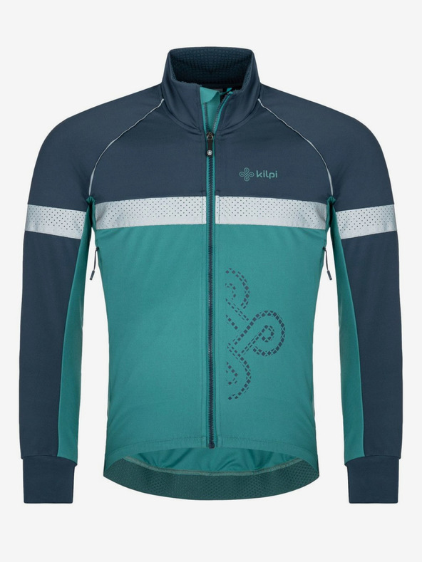 Kilpi Modrá a petrolejová pánska softshellová cyklistická bunda Kilpi Nereto-M