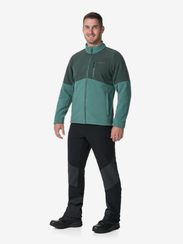 Kilpi Tmavozelená pánska flísová mikina Kilpi Glander-M