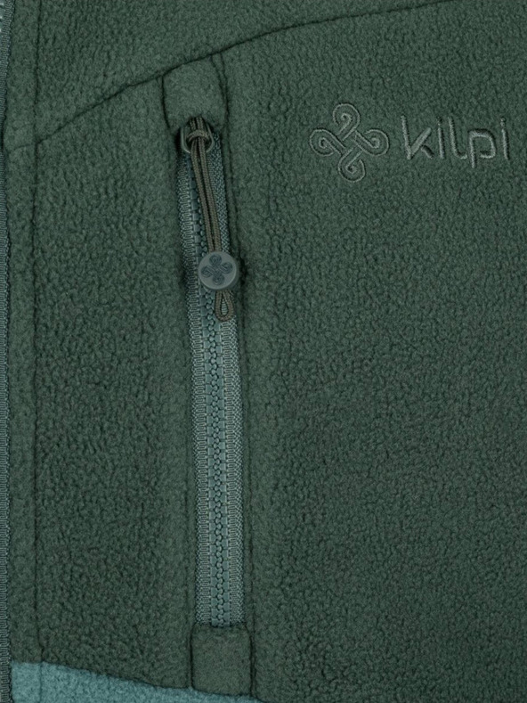Kilpi Tmavozelená pánska flísová mikina Kilpi Glander-M