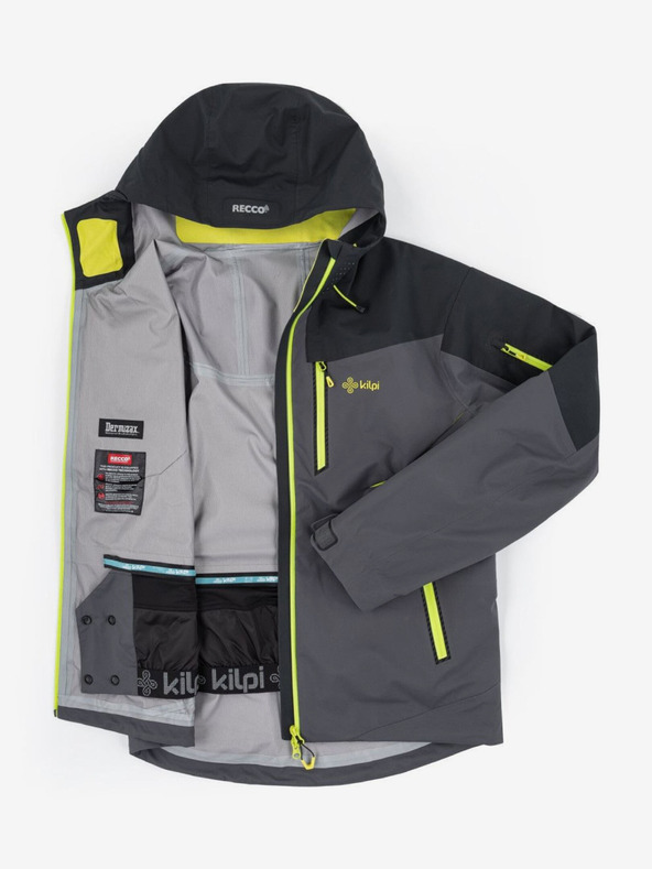 Kilpi Tmavosivá pánska nepremokavá outdoorová bunda Kilpi HASTAR-M