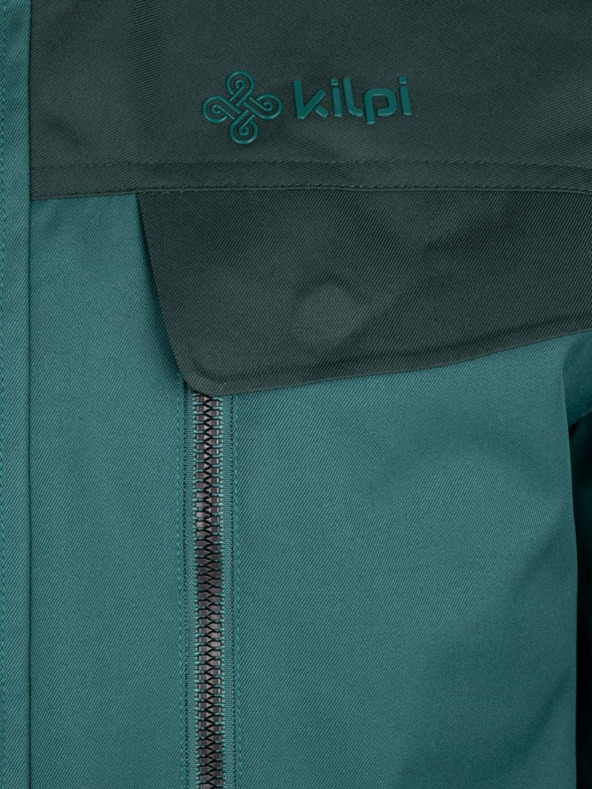 Kilpi Čierna pánska zimná bunda s umelou kožušinou Kilpi ALPHA