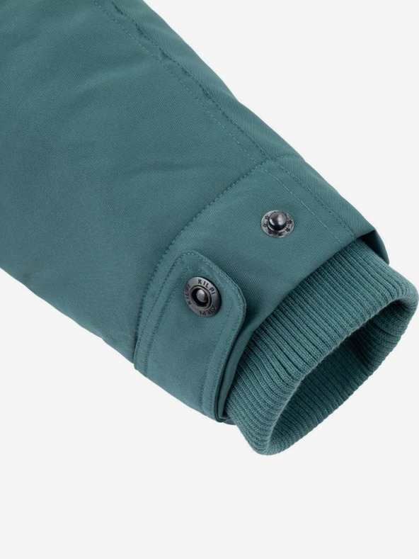 Kilpi Čierna pánska zimná bunda s umelou kožušinou Kilpi ALPHA