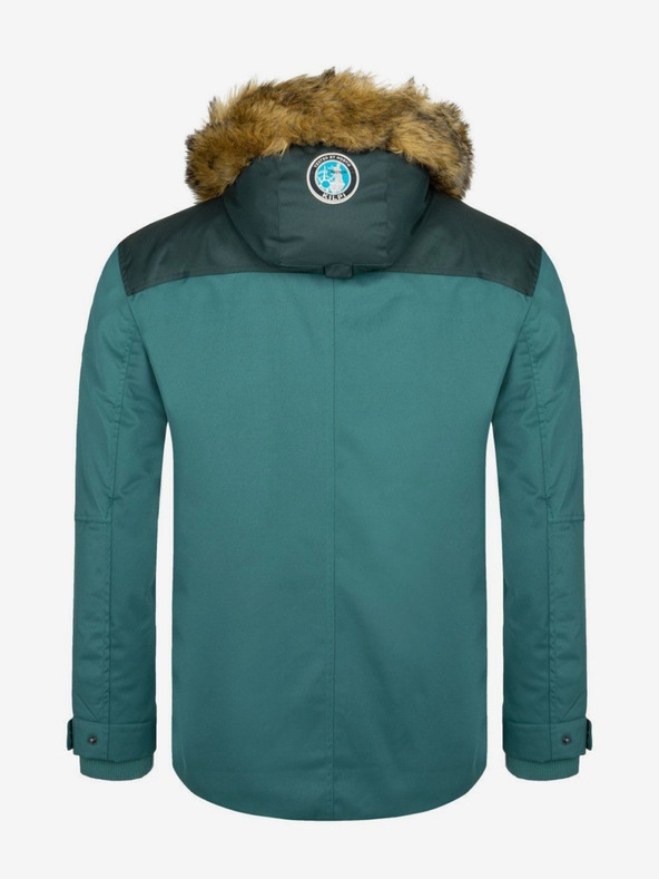 Kilpi Benzínová pánska zimná bunda s umelou kožušinou Kilpi ALPHA