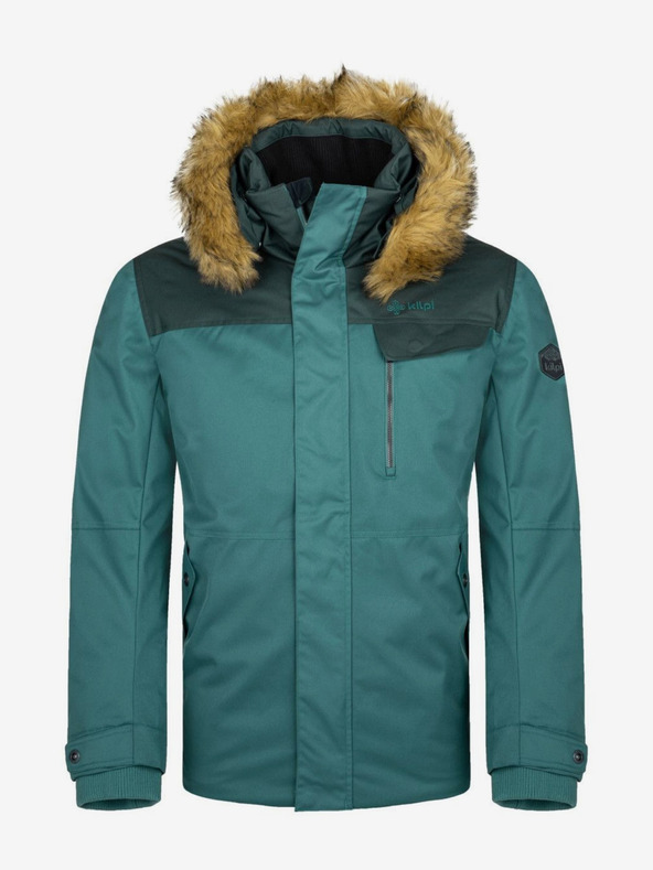 Kilpi Benzínová pánska zimná bunda s umelou kožušinou Kilpi ALPHA