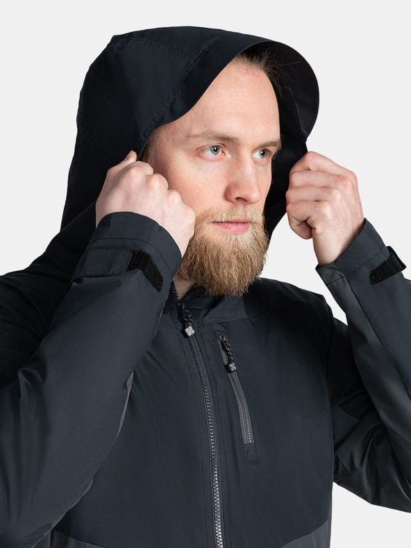 Kilpi Šedo-čierna pánska outdoorová bunda Kilpi Sonna-M