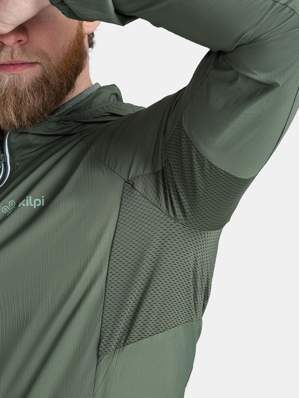 Kilpi Tmavozelená pánska ľahká outdoorová bunda Kilpi ROSA-M