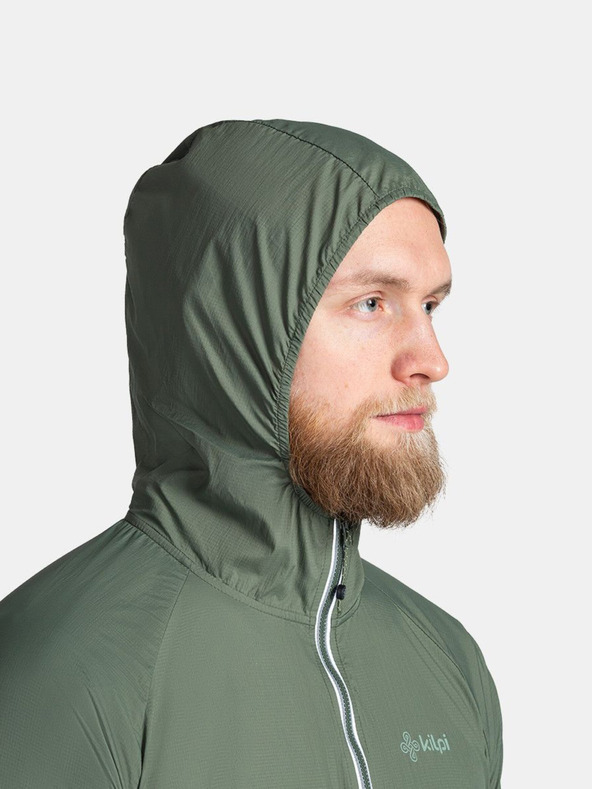 Kilpi Tmavozelená pánska ľahká outdoorová bunda Kilpi ROSA-M