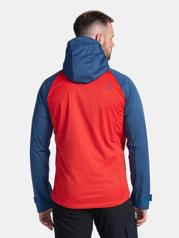 Kilpi Modro-červená pánska ľahká softshellová bunda Kilpi BELTRA-M