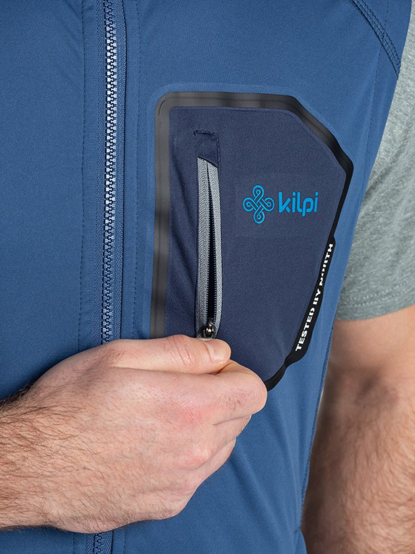 Kilpi Tmavomodrá pánska softshellová vesta Kilpi RIELLO-M