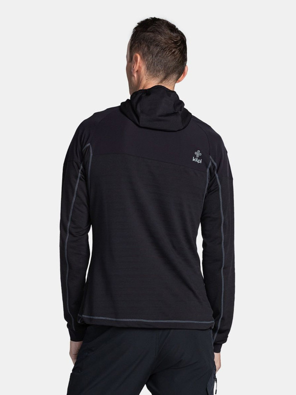Kilpi Čierna pánska outdoorová mikina Kilpi MEMPHIS-M