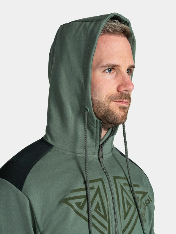 Kilpi Tmavozelená pánska mikina Kilpi Adelan-M