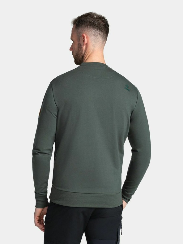 Kilpi Tmavozelená pánska mikina Kilpi Oiran-M