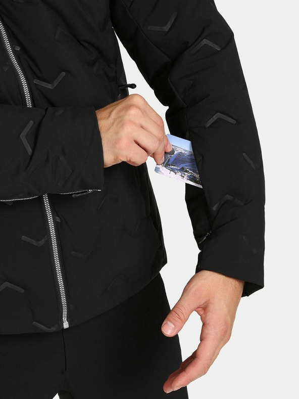 Kilpi Čierna pánska lyžiarska bunda Kilpi TEDDY-M