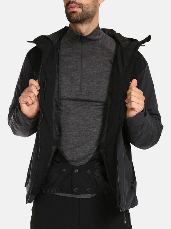 Kilpi Tmavosivá pánska lyžiarska bunda KILPI FLIP-M