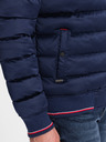 Ombre Clothing Tmavomodrá pánska prešívaná bombera Ombre Oblečenie