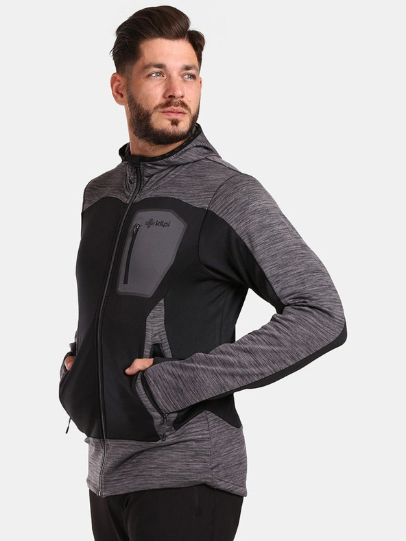 Kilpi Tmavosivá pánska funkčná mikina Kilpi Freni-M