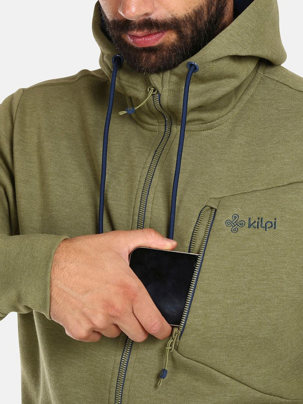 Kilpi Khaki pánska bavlnená mikina Kilpi PREDA-M