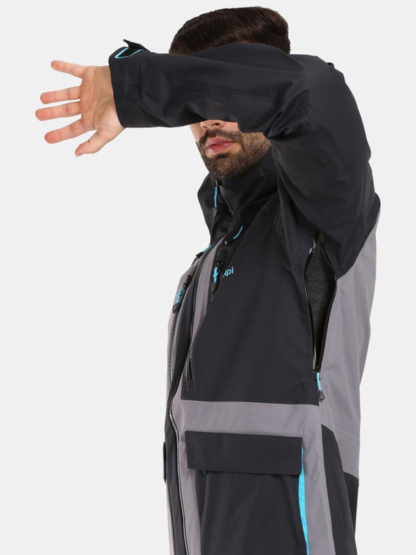 Kilpi Čierna pánska hardshellová bunda Kilpi LTD ARCHER-M