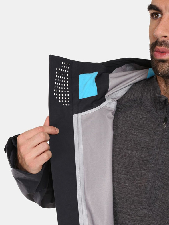 Kilpi Čierna pánska hardshellová bunda Kilpi LTD ARCHER-M