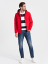 Ombre Clothing Červená pánska softshellová bunda Ombre Clothing