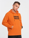 Ombre Clothing Oranžová pánska mikina Ombre Clothing