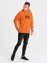Ombre Clothing Oranžová pánska mikina Ombre Clothing
