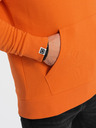 Ombre Clothing Oranžová pánska mikina Ombre Clothing
