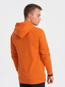 Ombre Clothing Oranžová pánska mikina Ombre Clothing