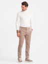 Ombre Clothing Krémový pánsky základný rolák Oblečenie Ombre