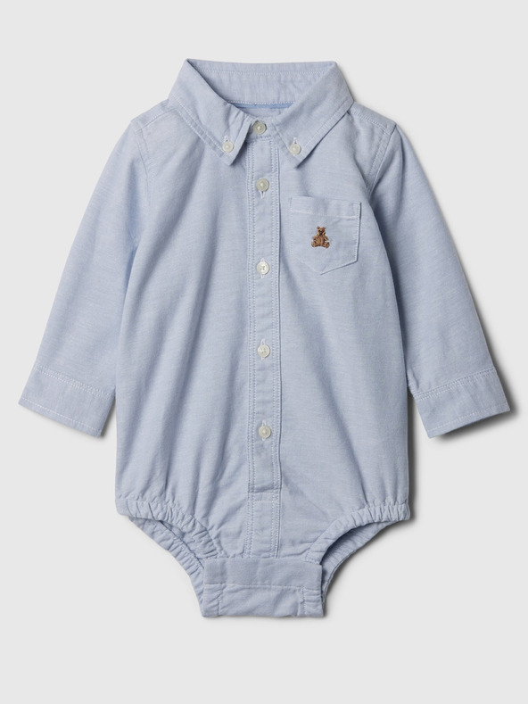 GAP Baby košeľové body oxford GAP