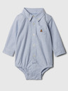 GAP Baby košeľové body oxford GAP