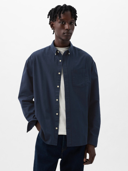 GAP Košeľa oxford logo oversize GAP