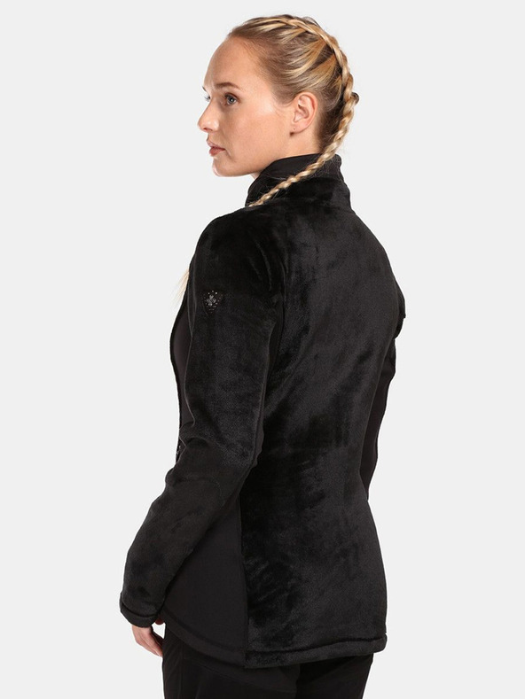 Kilpi Čierna dámska flísová mikina na zips Kilpi SKATHI