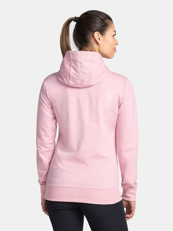 Kilpi Svetloružová dámska bavlnená mikina Kilpi TARALI-W