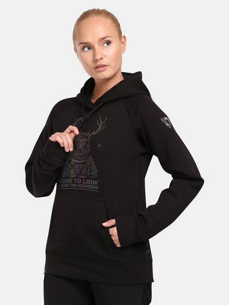 Kilpi Čierna dámska mikina Kilpi LTD BELLATRIX-W