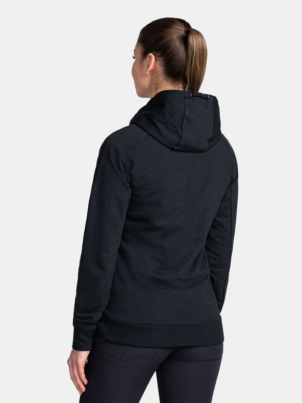 Kilpi Čierna dámska mikina s kapucňou Kilpi SOHEY-W