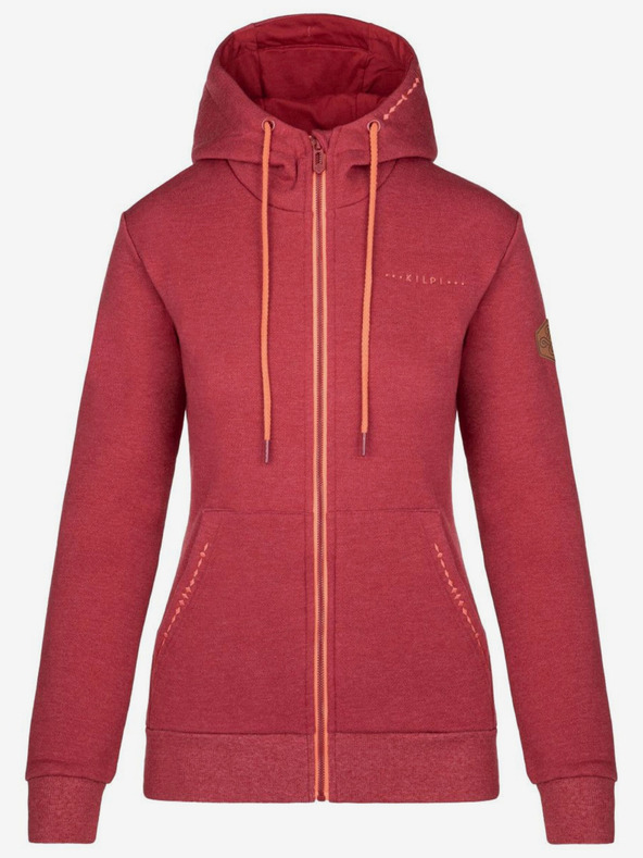 Kilpi Červená dámska mikina na zips Kilpi ERRY-W