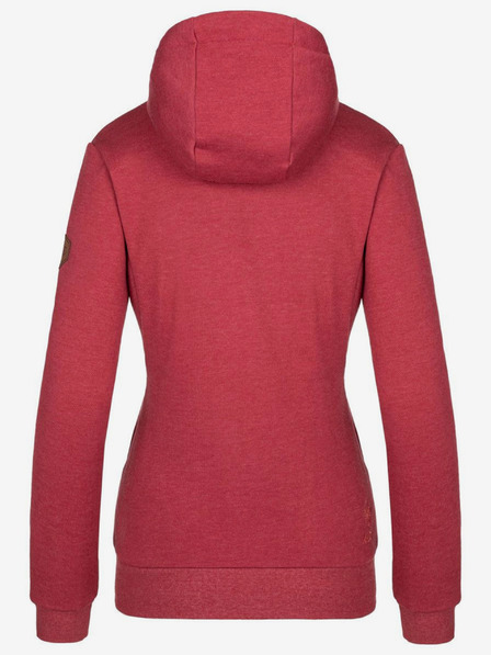Kilpi Červená dámska mikina na zips Kilpi ERRY-W